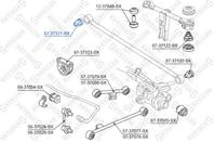 87-37121-sx сайлентблок зад. попереч. тяги п. honda hr-v 4wd 99