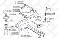 87-72070-sx_сайлентблок зад. продол. рычага! mitsubishi carisma 02&gt