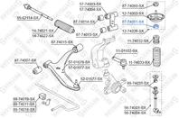 87-74061-sx [5621871l00] подушка опоры амортизатора пер. нижн. nissan primera p10e/p11/wp11e 90