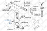 87-74001-sx сайлентблок рычага пер. nissan sunny/100nx all 86-95/almera n15 all 95-00