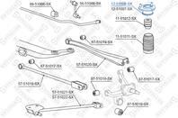 12-51008-sx опора амортизатора заднего левого hyundai coupe all 96-00