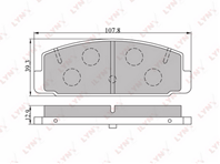 Колодки торм.зад. MAZDA 323 01-04/626 2.0 97-02/PREMACY 99&gt