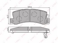 Колодки торм.зад. TOYOTA CAMRY(V20) &gt01/2.4 01&gt/CARINA(T150/170) 1.6-2.0D &gt92