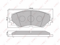 Колодки торм.пер. TOYOTA AURIS (AKE) 1.4-1.6 07&gt/COROLLA (AKE) 1.3-1.6 06&gt