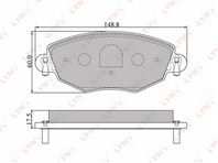 Колодки торм.пер. FORD MONDEO III 00-07  JAGUAR X-TYPE 01-05