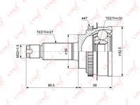 ШРУС наружн.SUBARU Forester(SF) 2.0 97-02 / Impreza(GD/G) 1.6-2.0 00&gt / Legacy III 2.0-2.5 00-03