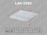 Lac-329c фильтр салонный nissan teana(j33) 14&gt / pathfinder(r52) 12&gt 