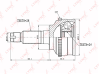 Co-5119a шрус lynxauto