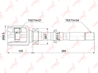 Ci-3728 шрус внутренний r toyota rav 4 iii-iv 2.0-3.5 05&gt / alphard 3.