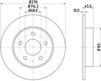 Диск тормозной NISSAN PRIMERA (P12) 1.6-2.2D 02- задний
