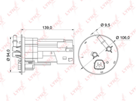 Фильтр топл.погружной HONDA ACCORD VII 2.0-2.4 03-08