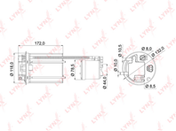 LF-985M Фильтр топливный погружной TOYOTA RAV-4 III(_A30) 2.0-2.4 05&gt