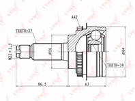 CO-7101A Шрус LYNX