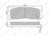 Bd5508 тормозные колодки дисковые lynx