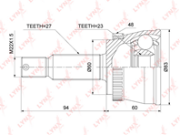 Co-3887a шрус наружный hyundai tucson(jm) 2.0-2.7 06-10 lynxauto