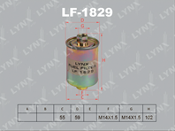 [LF1829] LYNXauto Фильтр топливный