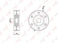 Pb-5213 ролик натяжного механизма / приводной skoda octavia(1u/1z) 1.4
