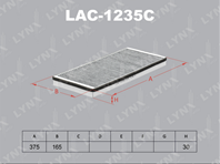 LAC-1235C Фильтр салонный MB Sprinter 95-06