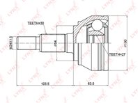 CO-3763 ШРУС наружный VW Touareg(7L ) 3.0D-6.0 02-10  AUDI Q7 3.0D-4.2 06&gt
