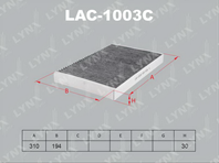 LAC-1003C Фильтр салонный AUDI A6 94-05