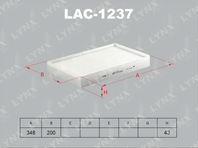 LAC-1237 Фильтр салона LYNXauto