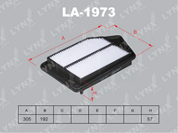 LA-1973 Фильтр воздушный HONDA Accord IX 2.4 13]