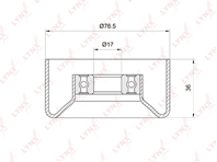 PB-5005 Натяжной ролик / Приводной HONDA Accord VIII 2.4 08&gt