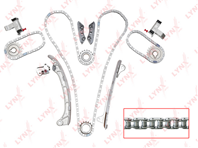 Tk-0043 комплект цепи грм toyota land cruiser prado(120) 4.0 02-10 / 4