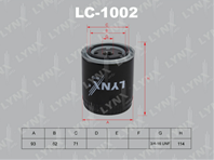 LC-1002 Фильтр масляный LYNXauto