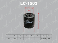 [LC1503] LYNXauto Фильтр масляный