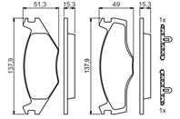 0 986 468 871_=171 00 !колодки дисковые п. VW Golf II 1.6/1.8GTi 83-91/Passat 1