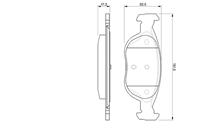 Колодки тормозные дисковые передние 0986424544 от компании BOSCH