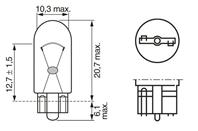 1987302818 (7778CP) W3W 12V-3W (W2 1x9 5d) Quick