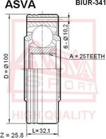 ШРУС ВНУТРЕННИЙ ЗАДНИЙ 25x100