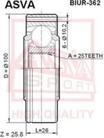 ШРУС ВНУТР ЗАД 25X100