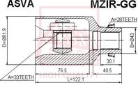 Опора шаровая заднего нижнего рычага 45mm NISSAN PATHFINDER R51 2005-
ARMADA TA60 2003-