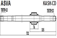 ПОЛУОСЬ R 22X732X22