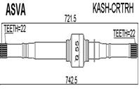 ПОЛУОСЬ ПРАВАЯ 22x742x22