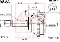 Шрус наружный 23x50x25