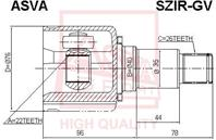 Шрус внутренний правый 22x40x26
