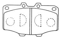 Колодки тормозные дисковые передние ASVA