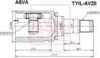 Шрус внутренний левый 26x50x24