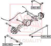 1401002 asva сайлентблок задней тяги