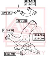 Рычаг передний верхний левый HYUNDAI GRANDEUR EB 1998-2005