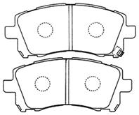 Колодки тормозные дисковые передние forester 97-02 legacy 94-98 outback 2000-