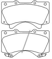 Колодки тормозные дисковые передние ASVA
