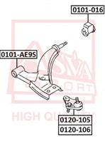 Сайлентблок переднего рычага задний