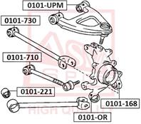 0101168 asva сайлентблок задней цапфы плавающий (14.4x38x48.5)