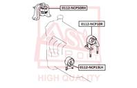 Подушка двигателя правая TOYOTA TOYOTA YARIS/ECHO NCP1#/SCP10 1999-2005