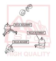 0112acu20rh asva подушка двигателя правая